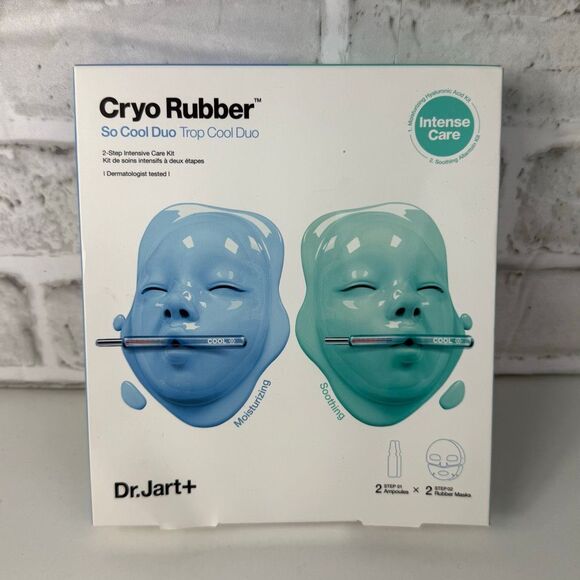 DR JART+ Cryo Rubber So Cool duo Face Masks NWT - Picture 1 of 5
